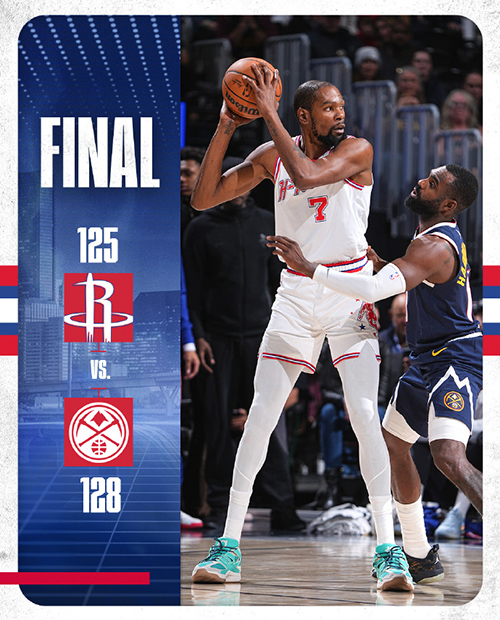 掘金128-125加时险胜火箭,<a href=/qiuyuan/halkan/lanqiuzhibo/130.html target=_blank class=infotextkey>约基奇</a>39+15+10,申京33+10+10