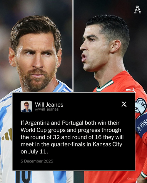 阿根廷葡萄牙若小组头名出线,<a href=/qiuyuan/halkan/zuqiuzhibo/119.html target=_blank class=infotextkey>梅西</a>C罗1/4决赛将提前相遇